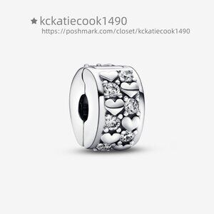 Pandora Infinite Hearts Sparkling Clip Charm